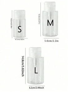 1buc, flacon dozator portabil de călătorie de vacanță, dozator pentru îngrijirea pielii de presă, sticla goală, instrument de machiaj, flacon de toner pentru demachiant, sticla cu pompă pentru demachiant, dozator reîncărcat pentru demachiant, sticla goală din plastic cu pompă pentru apă micelară, apă pentru demachiaj, apă pentru unghii, apă cu pietre prețioase, Toner, etc.