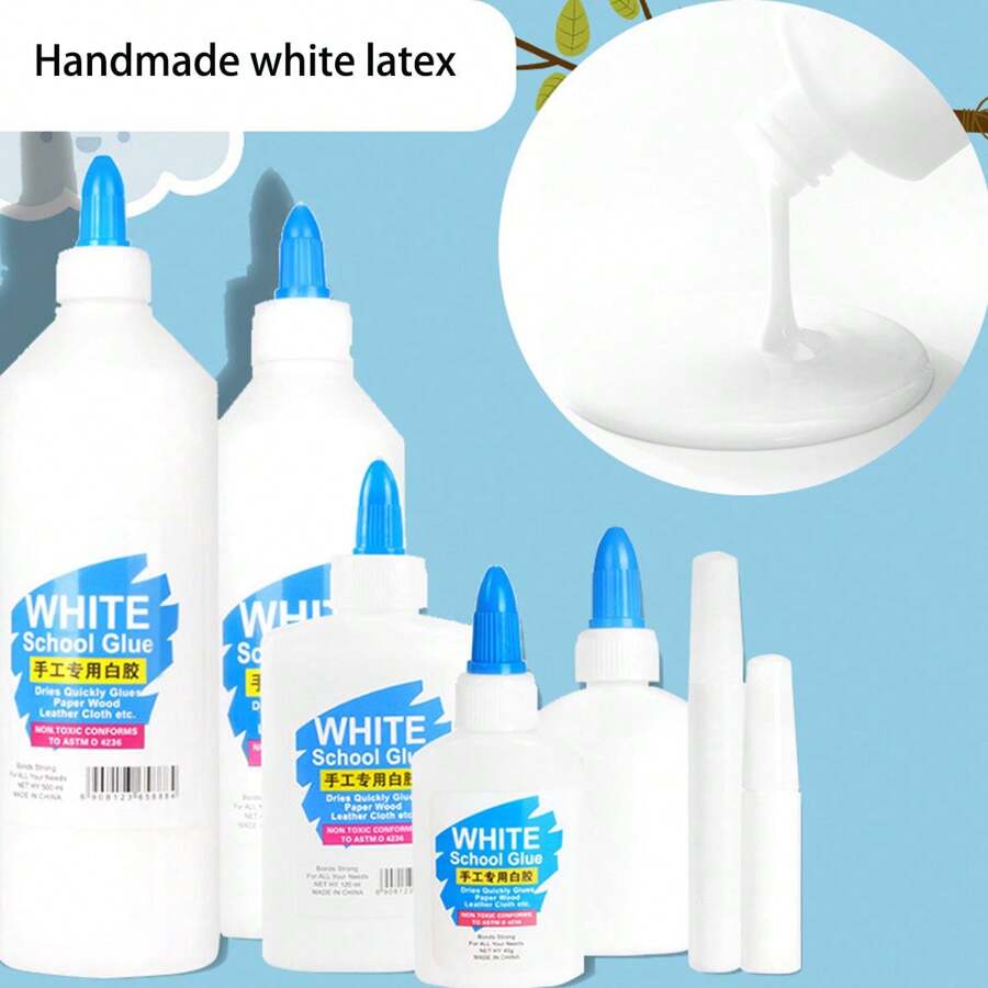 White Latex Handmade Special School Supply For Student Painting Woodworking Glue DIY High Viscosity Quick-Dry White Latex Back To School - Multicolor - View 1