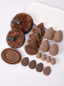 44/39/37/25/19/11/4/3teiliges Make-up Pinsel und Make-up Schwamm Werkzeug Komplett-Set. Enthält 25 Stücke Make-up Pinsel, 4 Stücke Make-up Schwämme, 4 Stücke Dreieck Make-up Puderquaste, 4 Stücke Fingerschwamm, 4 Stücke Mini Make-up Schwamm, 1 Stück Make-up Pinsel Reiniger Schüssel, 2 Stücke Make-up Entferner Quaste