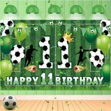1pc Football Themed Birthday Party Backdrop Decorative Banner, Suitable For 6-11 Years Old Birthday Party, Photography Studio, Multipurpose Spring/Summer Banner Decor - No Electricity Needed, Home Decor, Party Decor, Birthday Cake Table, Poster Hanging Banner, Vinyl Decor, Photo Studio Props, 150cm/59in*100cm/39in - Multicolor - View 11