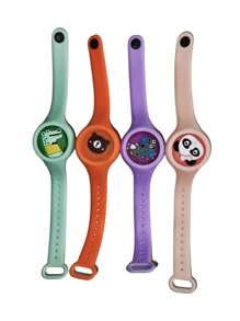 5pcs/10pcs Random Animal Shaped Silicone Birthday Party Decoration Bracelet