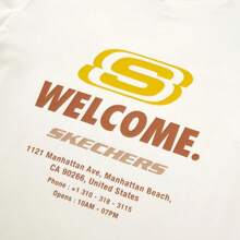 Skechers Koppel T-shirts met korte mouwen, nieuwe zomer ademende witte T-shirt, sportbreisel