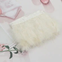 1 米/件手工火鸡羽毛头饰、节日派对装饰悬挂道具、化妆舞会、舞台表演服装配饰、DIY 工艺用品