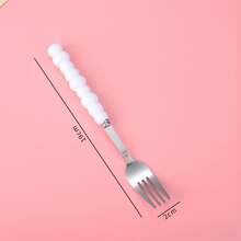 3 à 30 pièces Ensemble de couverts de luxe en acier inoxydable avec poignée en perle d'imitation céramique, couverts créatifs pour un style de repas occidental