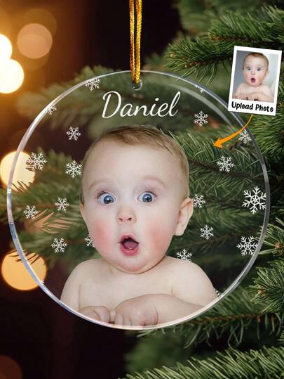 Customized Personalized Photo Acrylic Hangers, ชื่อที่กำหนดเอง, เครื่องประดับที่ระลึกสำหรับแขวนต้นคริสต์มาส, ของตกแต่งสำหรับงานปาร์ตี้คริสต์มาส ของขวัญของที่ระลึกที่ไม่เหมือนใครสำหรับงานปาร์ตี้คริสต์มาส, ของขวัญคริสต์มาส.,ตกแต่งสำนักงาน,การใช้ชีวิตที่หรูหรา