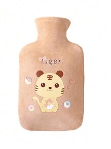 1pc 500/1000ml注水PVC热水袋简约时尚防爆冲水暖水袋毛绒暖宫暖肚学生可爱浇水暖手宝水袋 - 彩色 - 查看 13