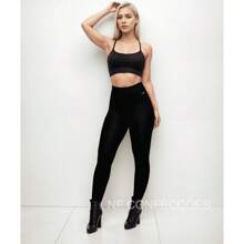 Calça legging lisa fitness elastica academia grossa sport não marca sem transparência flexivel