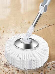 Trapeador mágico 360° spin mop: Limpieza profunda sin esfuerzo. - Blanco - Ver 6