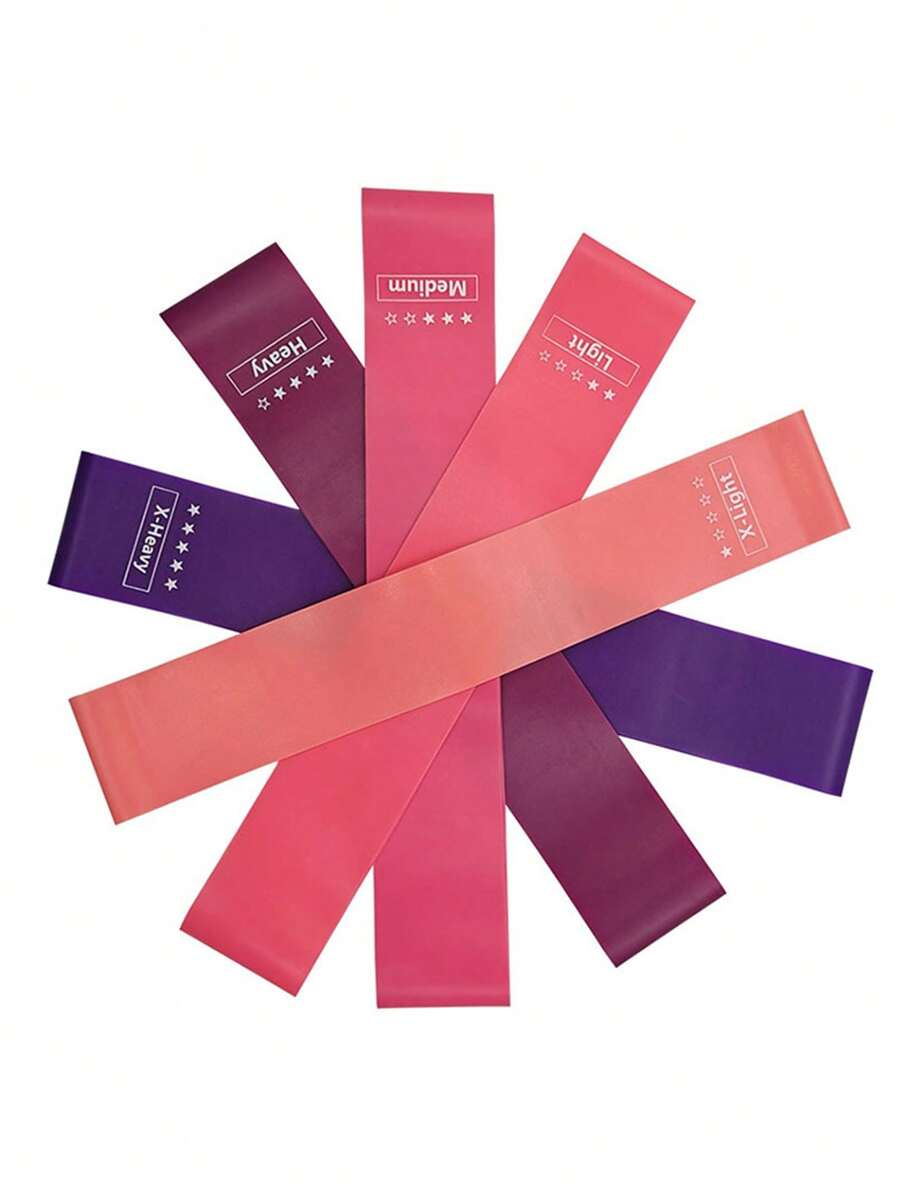 5 Dây kháng lực thể hình nhiều màu, Dây tập yoga co giãn cho bài tập Squat, Mông, Phục hồi chức năng, Điêu khắc - Nhiều màu - Xem 1