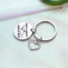 1 món trang sức Koala Móc khóa bạn gái Quà tặng cháu gái Quà tặng cho người yêu động vật - Bạc - Xem 4