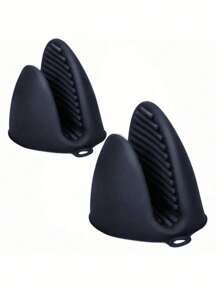 1 đôi Găng tay lò nướng bằng silicon dày, Găng tay cách nhiệt có thể giặt hàng ngày để nướng bánh - Nhiều màu - Xem 10