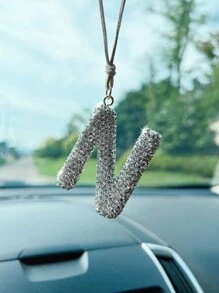 1 件白色粘土字母形汽车内饰挂饰 - 均碼 - 查看 17