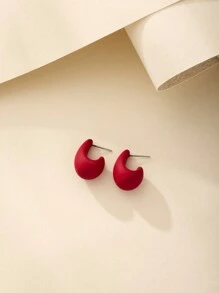 1 Pair Of Fashionable Elegant Stud Earrings, Luxurious Unique Design For Daily Wear