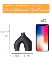 Bộ 2 bình gốm đen cho phong cách trang trí Bohemian tối giản hiện đại, bình tròn mờ hình bánh rán cho cỏ Pampas - Hoàn hảo cho phòng khách, bàn ăn, phòng làm việc, phòng ngủ, lối vào, kệ trang trí, bệ điều khiển - Nhiều màu - Xem 9