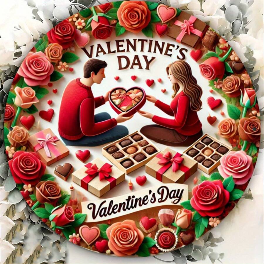 Biển kim loại tròn 7,8" X 7,8" - Chống nước và tia UV, Thích hợp để trang trí treo quán cà phê, nhà bếp và quầy bar | Nghệ thuật treo tường bằng kim loại bền và chống phai màu, Phong cách ngẫu nhiên - Nhiều màu - Xem 1