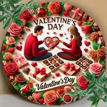 Biển kim loại tròn 7,8" X 7,8" - Chống nước và tia UV, Thích hợp để trang trí treo quán cà phê, nhà bếp và quầy bar | Nghệ thuật treo tường bằng kim loại bền và chống phai màu, Phong cách ngẫu nhiên - Nhiều màu - Xem 5