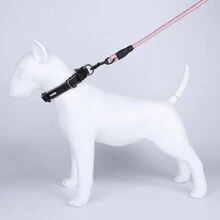 1pc New Color Pet Leash, Reflective Nylon Dog Leash, Explosion Proof Walking Rope, Foam Handle No Choking, Round Rope, Pink - Baby Pink - View 11
