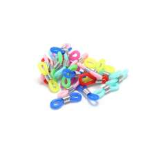 6 件硅胶挂环，助听器支架，电容笔，铅笔，圆珠笔，防丢扣保护环，带徽章卷轴的彩色笔夹，龙虾扣，适用于笔，文具，身份证挂绳，可调节项链挂绳可更换吊坠，方便医生，护士，办公室工作人员携带，钥匙链配件 - 彩色 - 查看 31