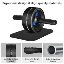 1 bánh xe tập bụng, dụng cụ tập cơ bụng, con lăn AB, thiết bị tập thể dục nhỏ, bao gồm 1 bánh xe tập bụng và 1 miếng đệm đầu gối, thiết bị tập thể dục tại nhà, phụ kiện tập thể dục, thể thao, phòng tập thể dục, bài tập tại nhà, bánh xe tập bụng, con lăn tập bụng - Nhiều màu - Xem 3