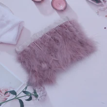 1 米/件手工火鸡羽毛头饰、节日派对装饰悬挂道具、化妆舞会、舞台表演服装配饰、DIY 工艺用品