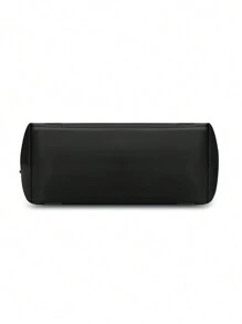 Túi du lịch cự ly ngắn cho nam có nhiều ngăn, được phân loại là túi du lịch thông thường, làm bằng chất liệu màng, chống thấm nước, sức chứa lớn, đơn giản và phong cách, túi xách du lịch, túi xách tay, túi tập thể dục, túi vải thô, túi du lịch cuối tuần, túi hành lý, túi qua đêm, túi xách tay, túi đựng quần áo, trang phục du lịch, sân bay - màu đen - Xem 3