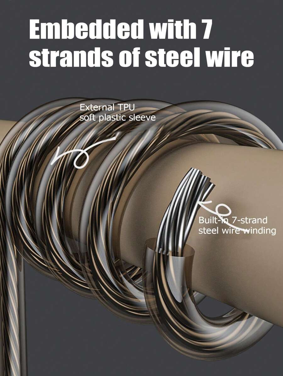 eyekan Fishing Rod Rope Retractable Steel Wire Circle Rubber Band Tackle Holder Detachable Spring Cord, Extra Long - Multicolor - View 1