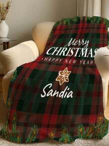 1 Stück Wunschname Decke, personalisierte Decke mit Text und Name, Weihnachtsgeschenk Decke, beste Freundin Decke, kuschelige Decke, Familiengeschenk, Weihnachtsgeschenk für Mama/Papa, personalisiertes Geschenk für Freunde, Badezimmer Deko, Sommer Strandutensilien, Schulanfang