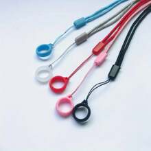 6 件硅胶挂环，助听器支架，电容笔，铅笔，圆珠笔，防丢扣保护环，带徽章卷轴的彩色笔夹，龙虾扣，适用于笔，文具，身份证挂绳，可调节项链挂绳可更换吊坠，方便医生，护士，办公室工作人员携带，钥匙链配件 - 彩色 - 查看 8