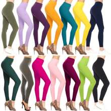 Women's Single & Multi-Item Pack Of Randomly Assorted Cotton Leggings - 5 件裝隨機挑選 - 查看 6