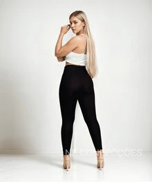Calça legging lisa fitness elastica academia grossa sport não marca sem transparência flexivel