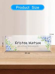 1pc Desk Name Plate Personalized-2 Styles, Custom Name Plate For Desk, Personalized Gifts For Coworkers Desk Decor, Office Gifts For Coworkers Employees Boss,Teacher, Social Worker , Gifts, Personalized Decorations, Holiday Gifts Birthday Graduation