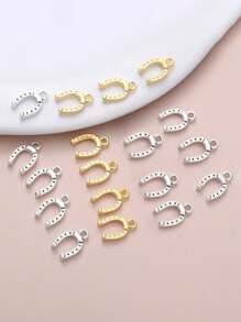 30 件/套优雅马蹄形锌合金吊坠，动物主题时尚珠宝制作配件 - 非常适合 DIY 项链、手链、手机壳等 - 30 件精美馬蹄形鋅合金吊墜 - 查看 2