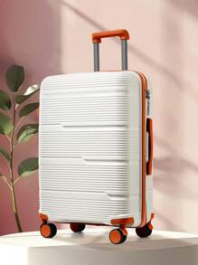 Floless Carry On Luggage Hard Shell Travel Trolley 4 Spinner Wheels Lightweight Polypropylene Suitcase With TSA Lock Spinner, 20in Carry On Luggage Small Suitcase With Spinner Wheels Lightweight Rolling Cabin Suitcase For Airplanes Travel Bag For School School Accessories School Stuff