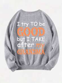 Kleine Jungen Sweatshirt mit Halsdruck für Kinder im Herbst und Winter