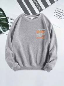 Kleine Jungen Sweatshirt mit Halsdruck für Kinder im Herbst und Winter