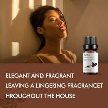 1 Stück 100% natürliches Kaffee Luftbefeuchter Aromatherapie Einzelnes ätherisches Öl, geeignet für Zuhause, Auto, Schlafzimmer, Badezimmer, Schönheitssalon, Hotelzimmer, um schlechte Gerüche zu beseitigen und den Duft von Frische und Entspannung zu verstärken, 10ml / 0,33 fl.oz