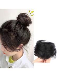 1pc Fashionable & Elegant Hair Scrunchie Bun Maker, Hair Accessories Wig, Messy Bun Hair Donut, Suitable For Everyday Use