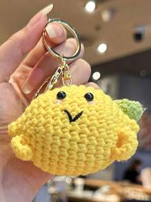 1 chiếc móc khóa đan thủ công hình trái cây, phụ kiện đan cho cặp đôi động vật dễ thương, mặt dây chuyền, quà tặng Giáng sinh, quà tặng Lễ Tạ ơn, đồ trang trí Giáng sinh, quà tặng mùa đông cho phụ nữ - Nhiều màu - Xem 8