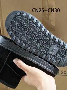 Giày bốt đi tuyết đính sequin mùa đông mới 2024 cho trẻ mới biết đi/trẻ em, giày mùa đông lót nhung dày cho bé trai và bé gái, thích hợp cho cắm trại và hoạt động ngoài trời vào mùa đông (Họa tiết đế ngẫu nhiên) - màu đen - Xem 7