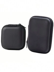1 pièce Sac de rangement portable pour câble de données, écouteur, pièce de monnaie, clé, chargeur, produits numériques, petit sac de voyage pour sac de rangement, sac à maquillage, sac cosmétique, organisateur de vacances, grand organisateur de maquillage, étui à maquillage, pour rouge à lèvres, pinceau, soins de la peau, téléphone portable, pièce de monnaie, petits articles, pour la maison, cadeau, vacances et festival, Halloween Noël, usage multifonctionnel, ambiance bohème