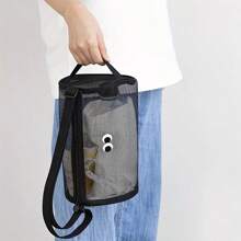 1 件网状游泳装备手提包，大容量斜挎沙滩包，旅行袋 - 彩色 - 查看 3