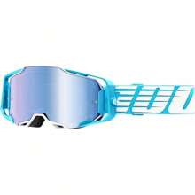 ARMEGA Premium Protective Goggle (Oversized Sky - Mirror Blue Lens)