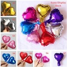 5/10/18 英寸心形铝箔气球套装，红色和银色，婚礼派对房间装饰，新娘仪式装饰，浪漫漂浮气球，自动密封，婚礼用品最佳礼物 - K1-S2+S5 - 查看 5