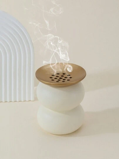 Cute Minimalist Bedroom Incense Burner, Incense Burner Decor, Aroma Diffuser, Mosquito Coil Holder, Home Decor, Room Decor, Yoga Studio, Camping, Garden, Courtyard, Classic Candlelight Dinner Prop, Decorative Item Rama Decoration Rama Gifts Birthday Graduation