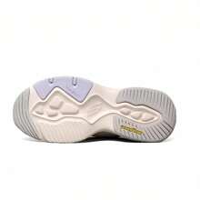 Skechers Retro Chunky Sneakers Panda Pattern, Black White Gold Sneakers 4th Generation Couple Platform Shoes
