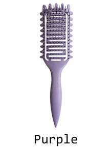 1 件卷发定型刷，新款通风发刷，弧形通风刷，吹干速度更快，适用于卷发，塑造和定型女性卷发