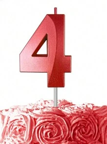 1 件红色贝壳许愿数字蜡烛、生日蛋糕氛围蜡烛、派对甜点烘焙蛋糕装饰蜡烛、生日蜡烛、生日装饰、生日快乐、蛋糕蜡烛、房间装饰礼物毕业 - 紅色 - 查看 13