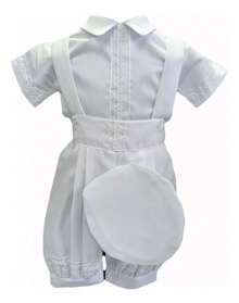 Ropon Bautizo niño Traje Bautizo niño Max - Blanco - Ver 3