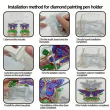 1pc Tranh kim cương DIY Giá đựng bút Kim cương Nghệ thuật Hộp đựng 3D Cú, Thích hợp cho đồ dùng văn phòng, Văn phòng phẩm hàng ngày, Hộp lưu trữ, Giỏ - Nhiều màu - Xem 7