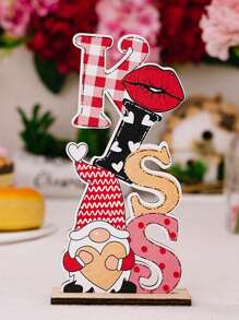 1 件情人节木制字母装饰“LOVE”字母装饰桌适用于情人节礼物 - 彩色 - 查看 9